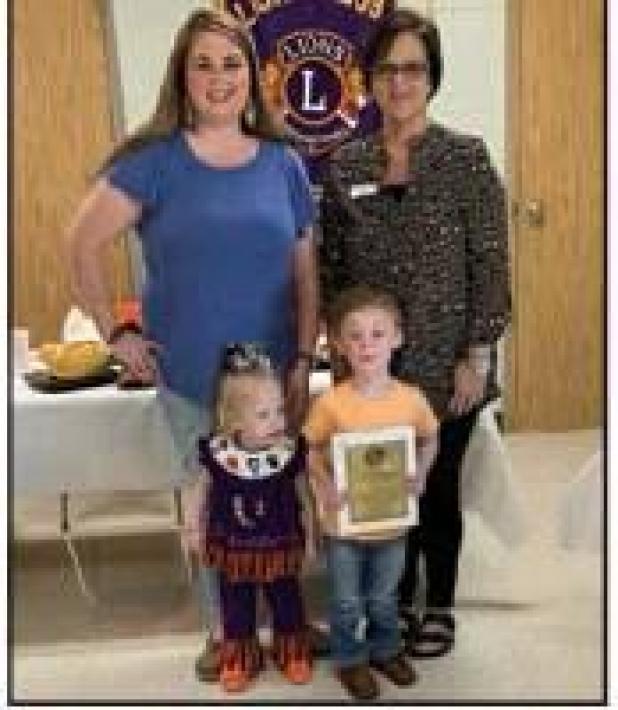 Lions Club Visits with 2018 and 2019 Farm Families of the Year