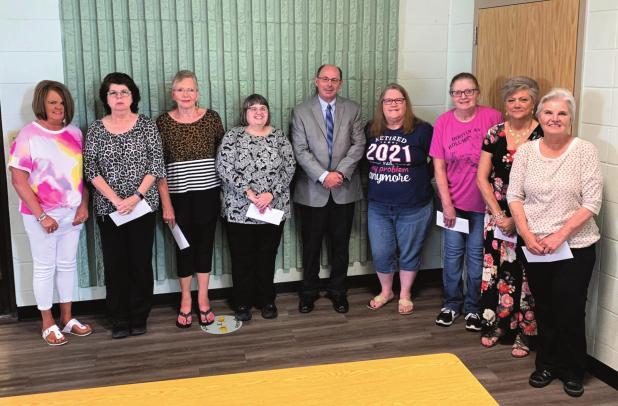 Hampton School Retirees Recognized at Year End Staff Meeting